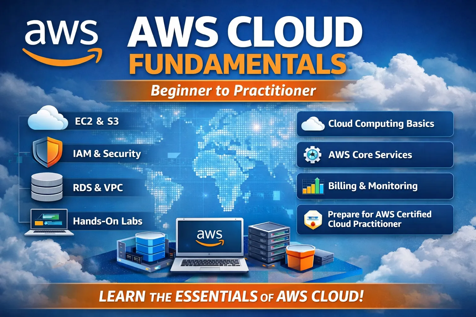 AWS Cloud Fundamentals – Beginner to Practitioner by Vishaal